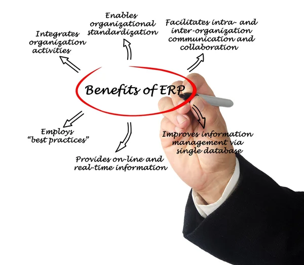 Benefits of ERP — Stock Photo, Image